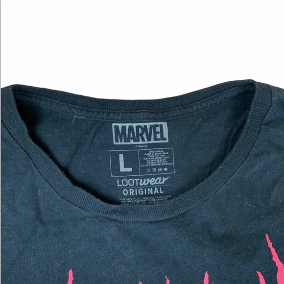 Venom Black Marvel Comics Graphic T-shirt Size M - Picture 4 of 4